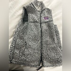 NY giants Sherpa Vest SMALL